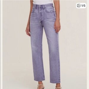 Agolde Lavender Straight Leg Jeans